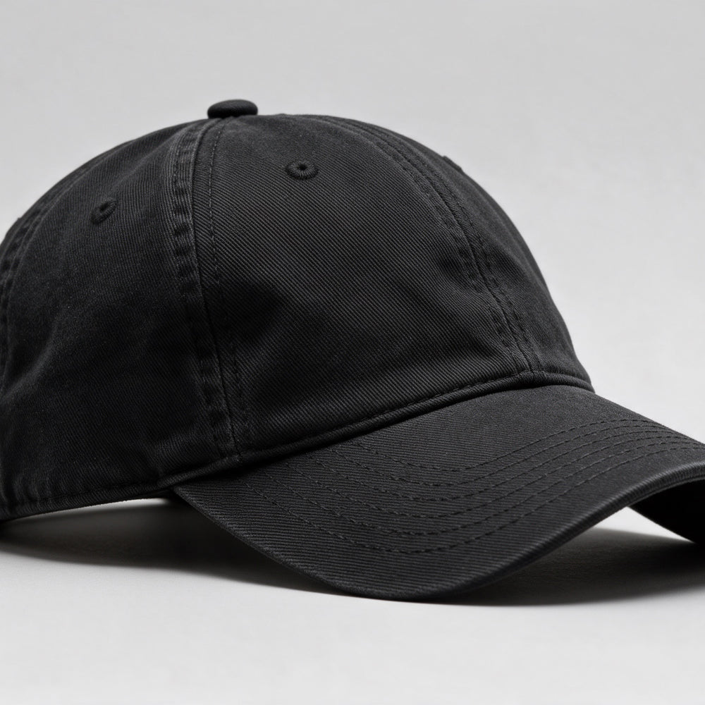 Baseball Cap in Schwarz aus Baumwolle